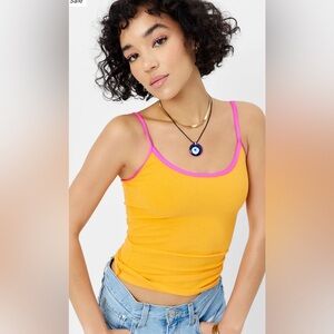 FRANKIES BIKINI Courtney Terry Scoop Tank Size Medium